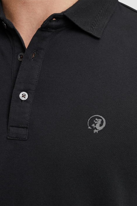 Cast Iron short sleeve polo fine pique essen